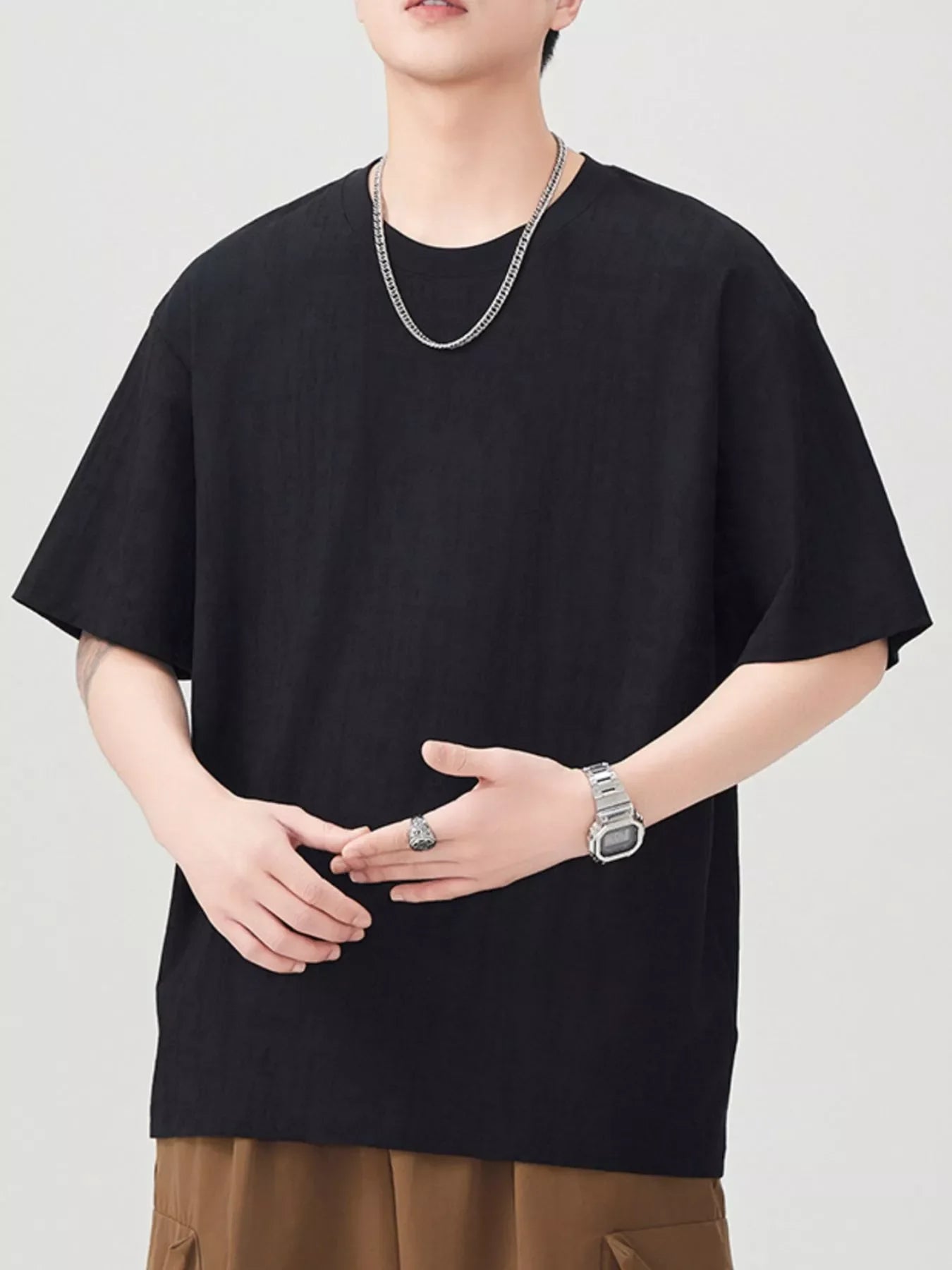 Oversized Round Neck T-Shirt