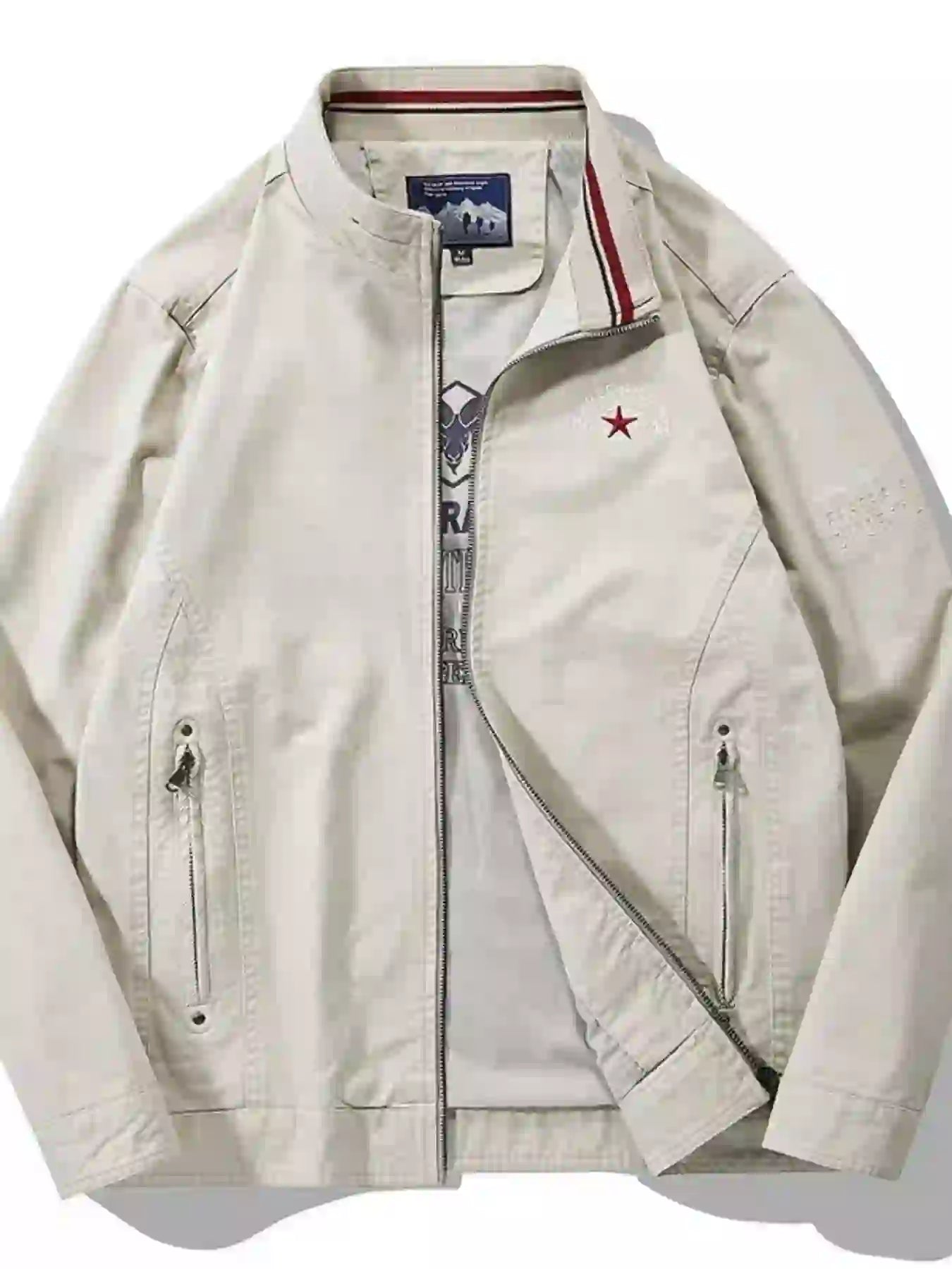 Men's Plus Size Casual Lightweight Zip Up Jacket