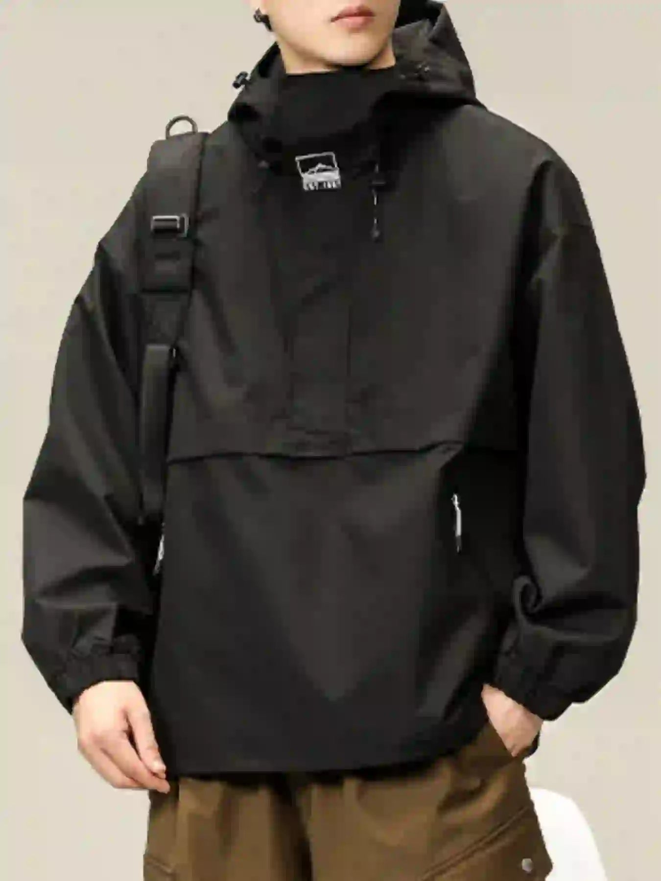 Plus Size Long Sleeve Hooded Jacket