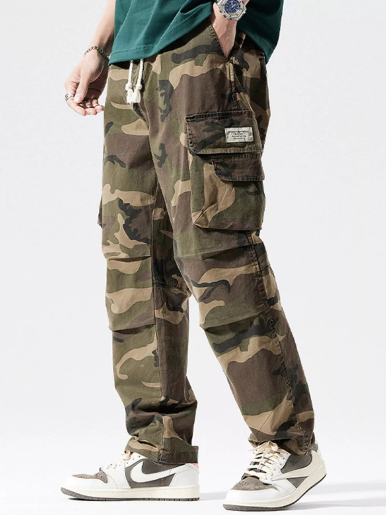 Casual Camouflage Cargo Pants Plus Size