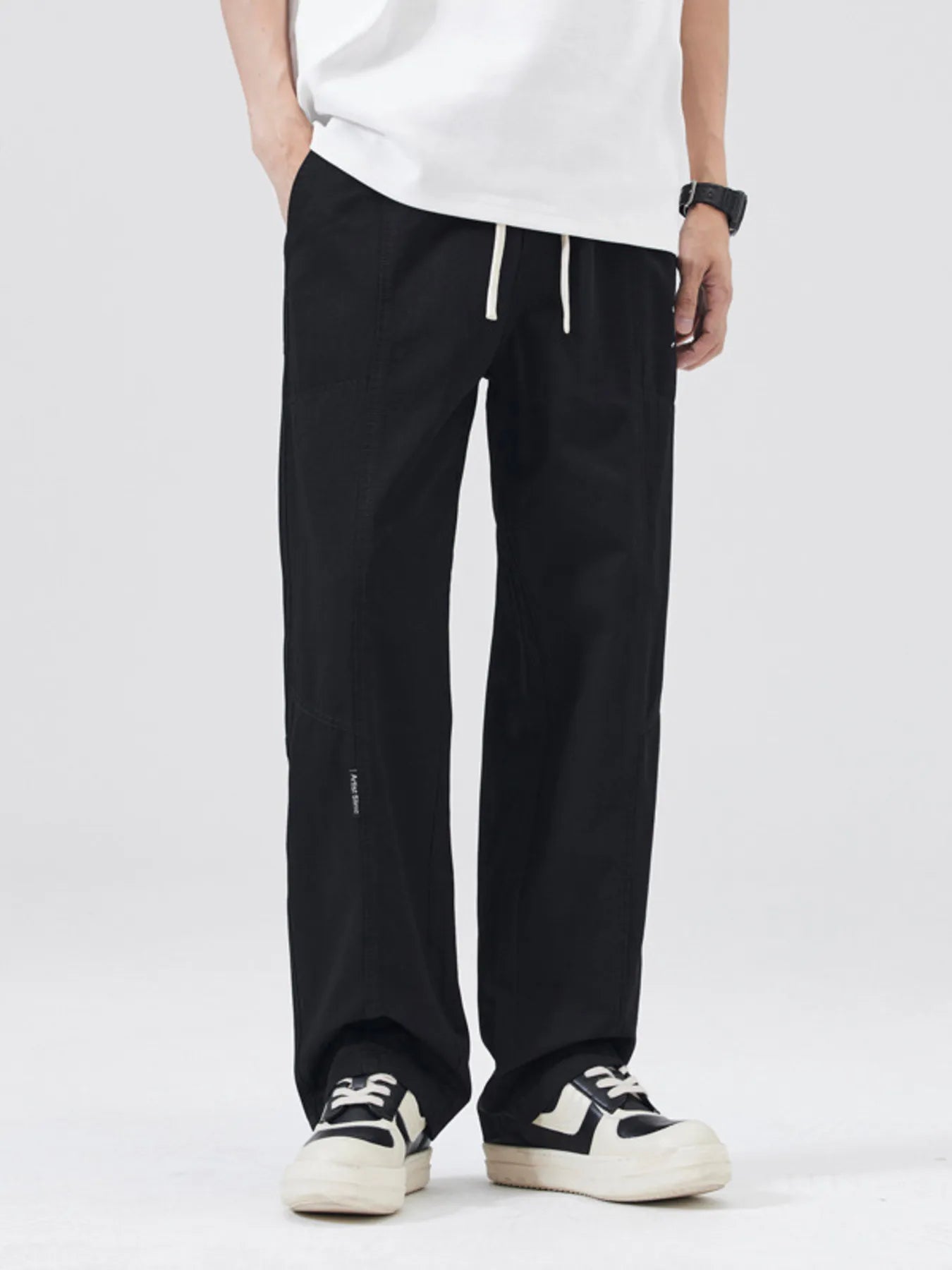 Casual Loose Fit Drawstring Pants Plus Size