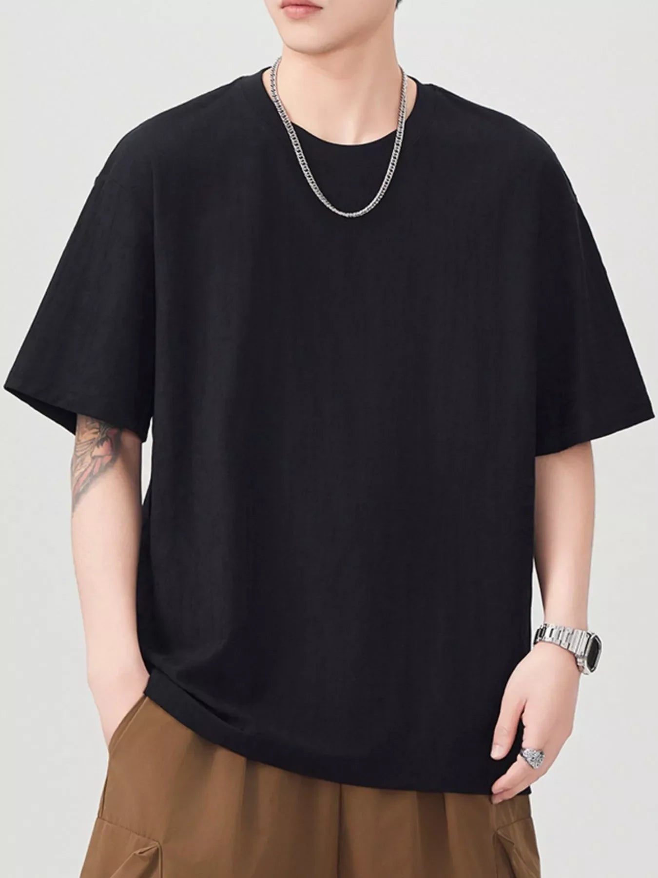 Oversized Round Neck T-Shirt