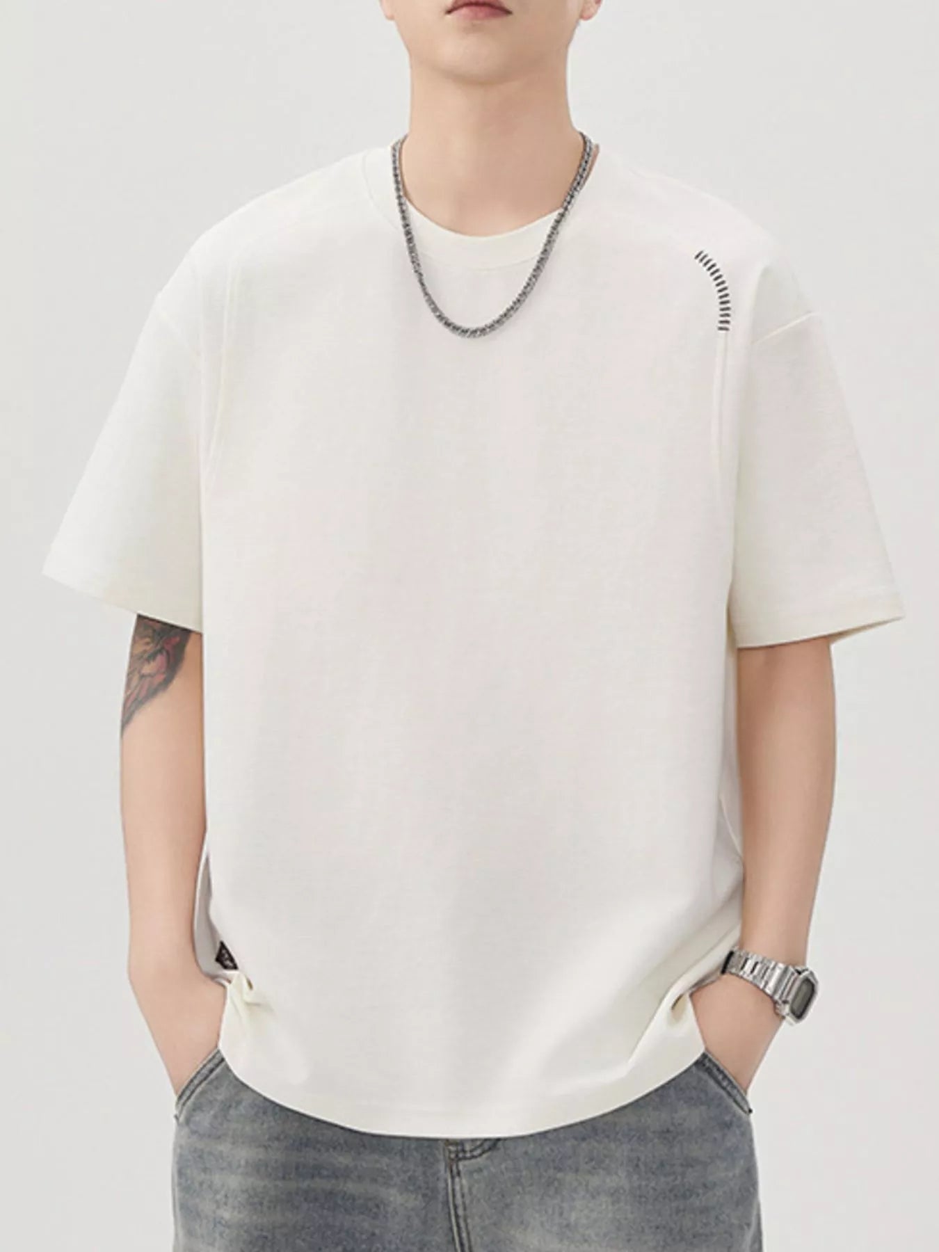 Casual Crew Neck Short Sleeve T-Shirt