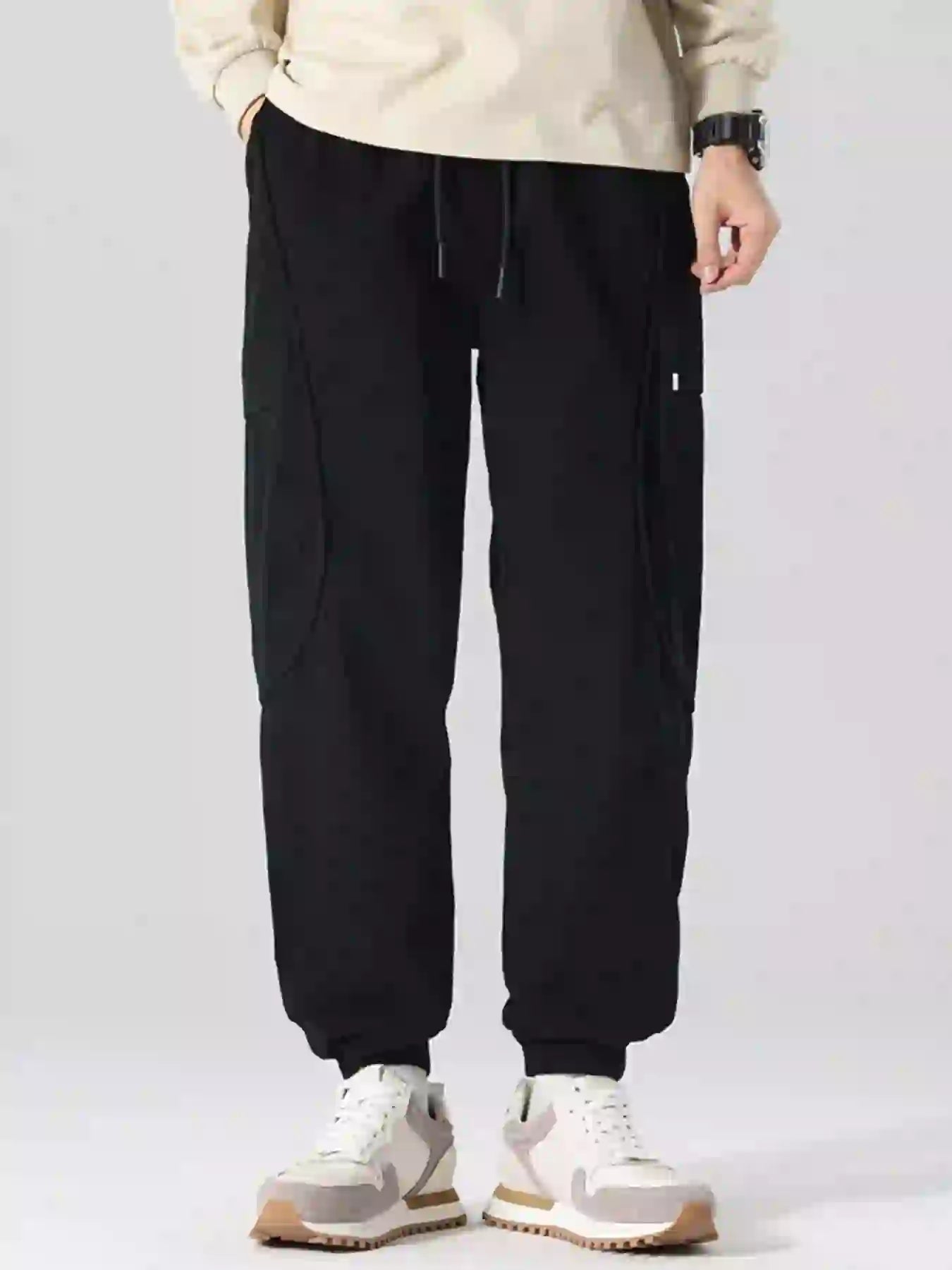 Men's Full Size Drawstring Loose Fit Joggers Plus Size