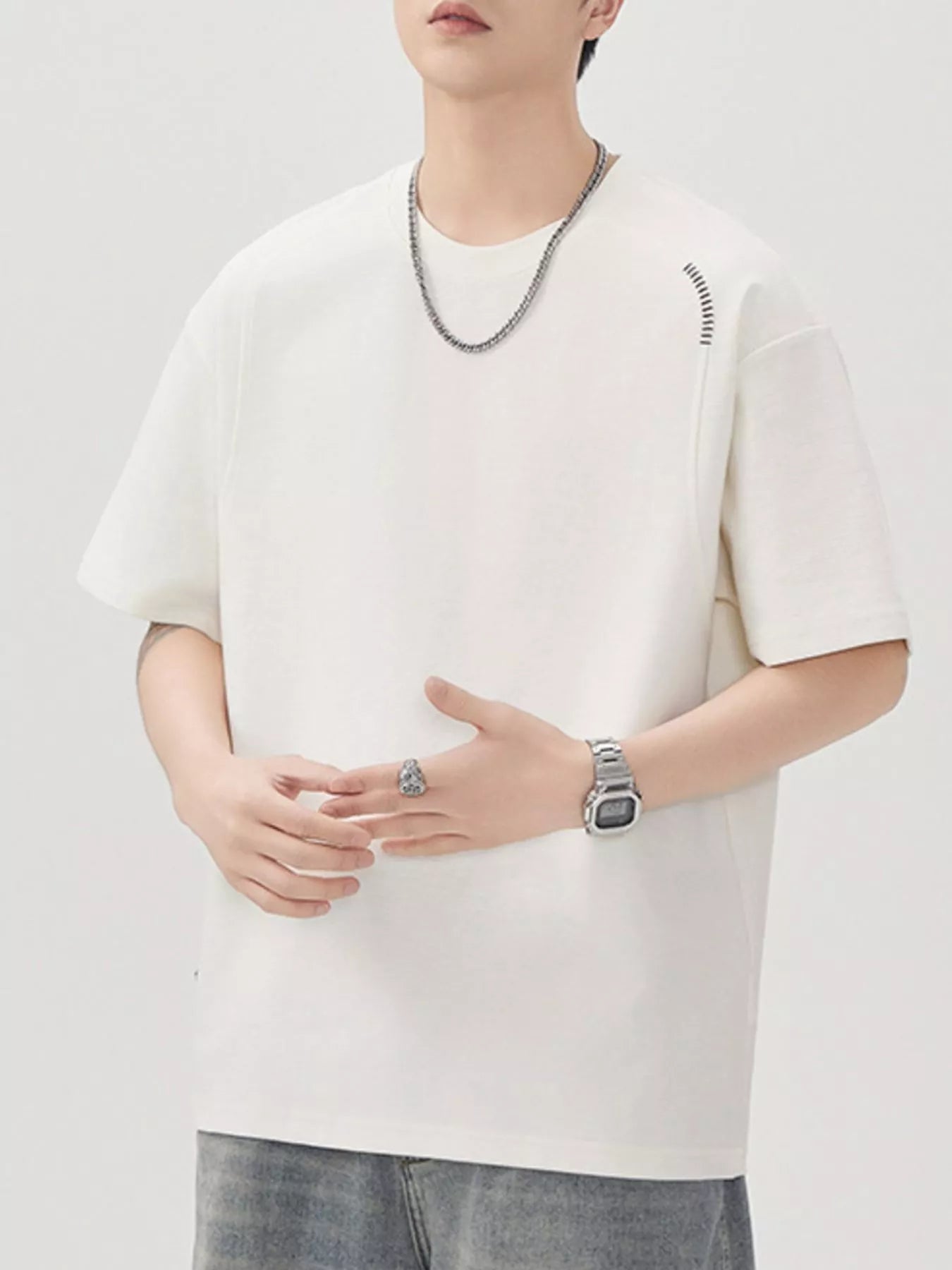 Casual Crew Neck Short Sleeve T-Shirt