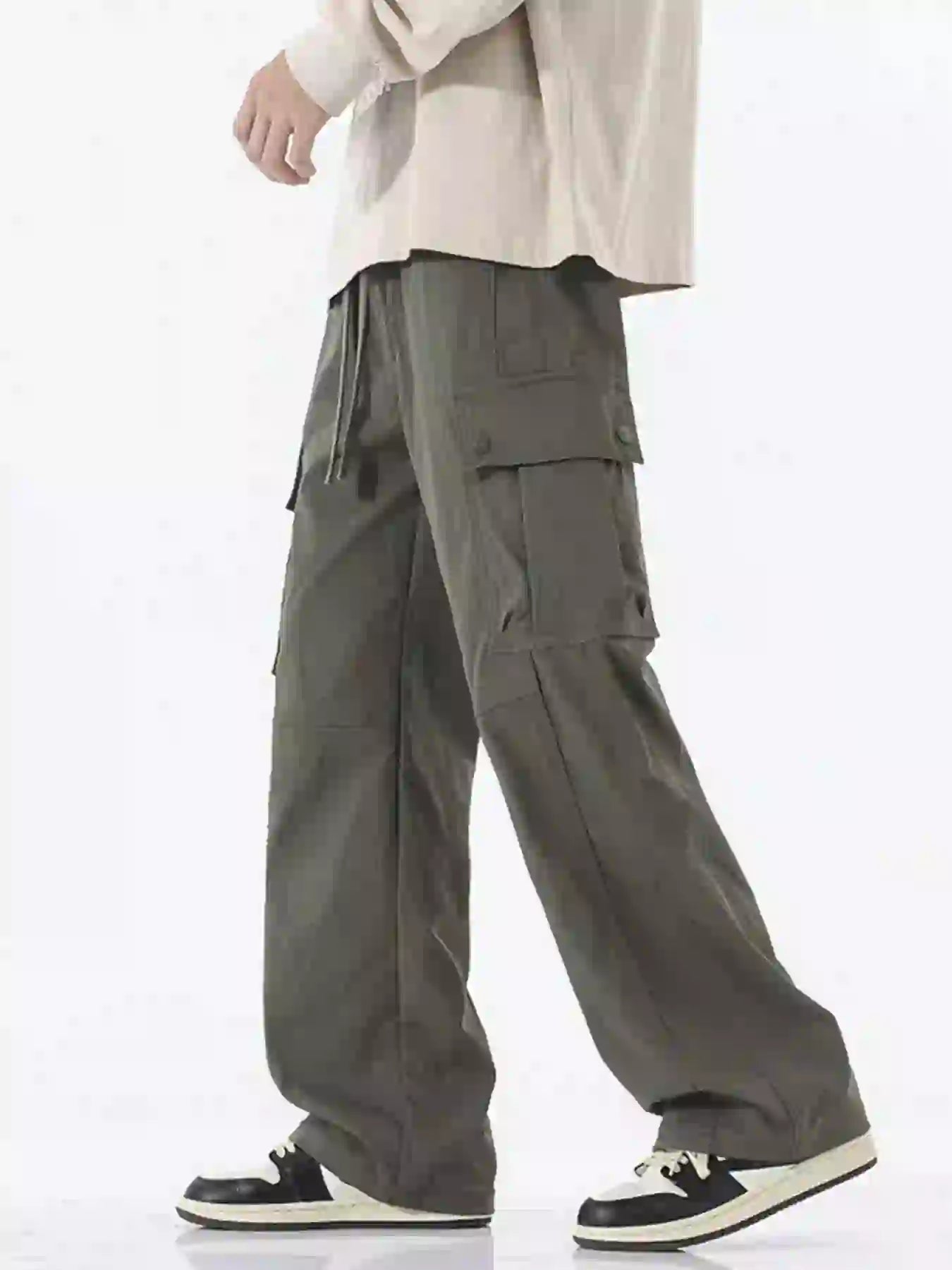 Men's Full Size Loose Fit Cargo Pants Plus Size