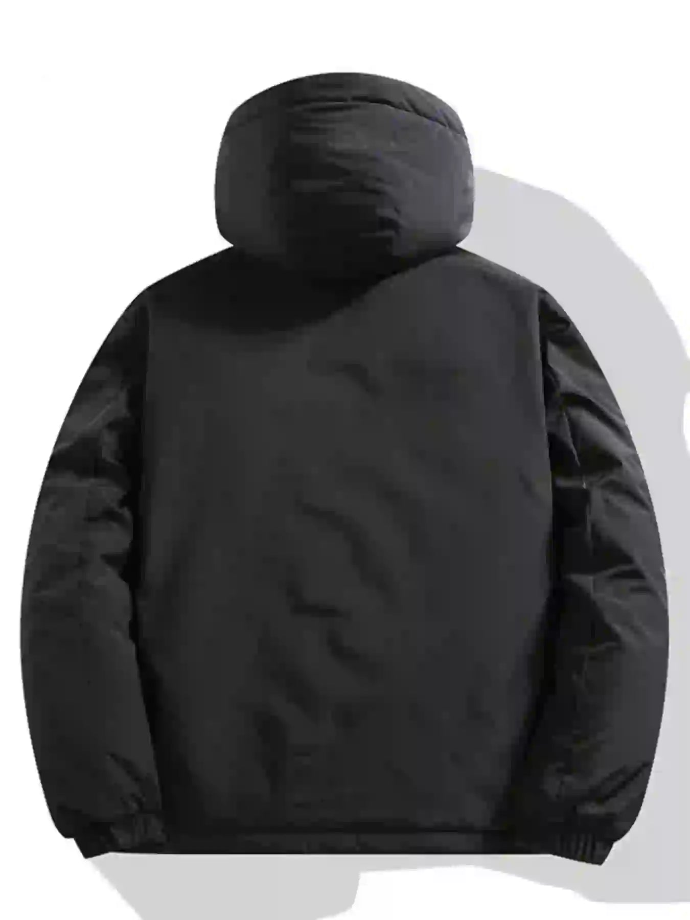 Hooded Padded Winter Coat Plus Size