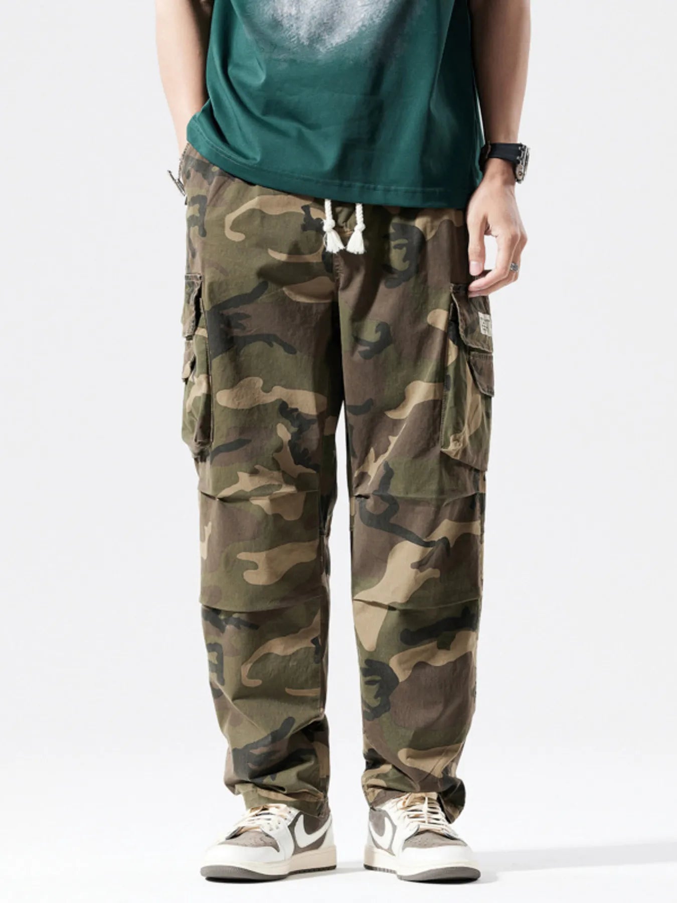 Casual Camouflage Cargo Pants Plus Size